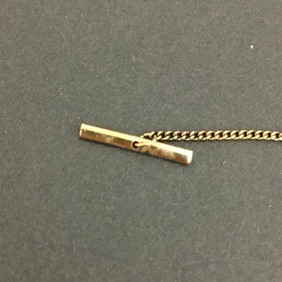 Christian Dior CD Logo Gold Tone Tie Tack Pin /5Q1403 - Picture 5 of 8